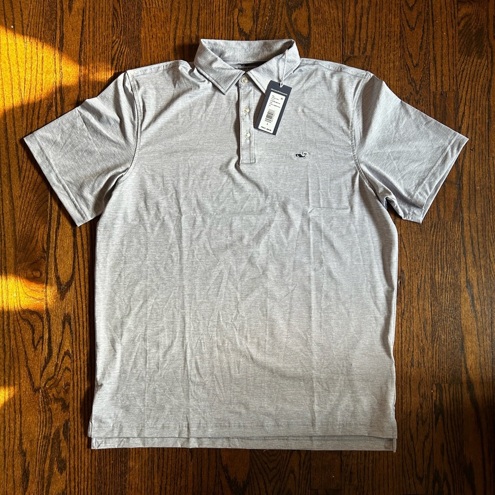 Vineyard Vines Light Gray Polo Shirt
